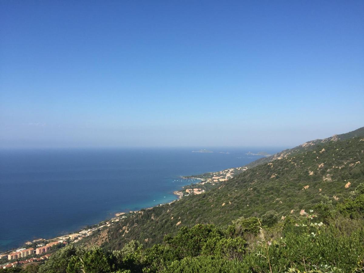 Ajaccio magnifique T2 37m2 centre ville vue mer au bord de la plage Neuf 4 couchages balcon parking privé fermé Clim wifi Esterno foto