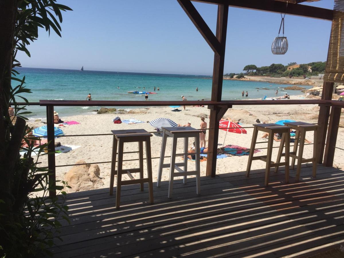 Ajaccio magnifique T2 37m2 centre ville vue mer au bord de la plage Neuf 4 couchages balcon parking privé fermé Clim wifi Esterno foto